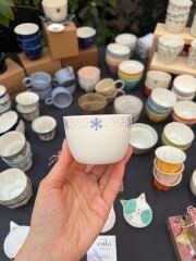 Pop Porselen Fincan/ Kar Taneleri