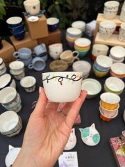 Pop Porselen Fincan/ Yılbaşı Işıkları