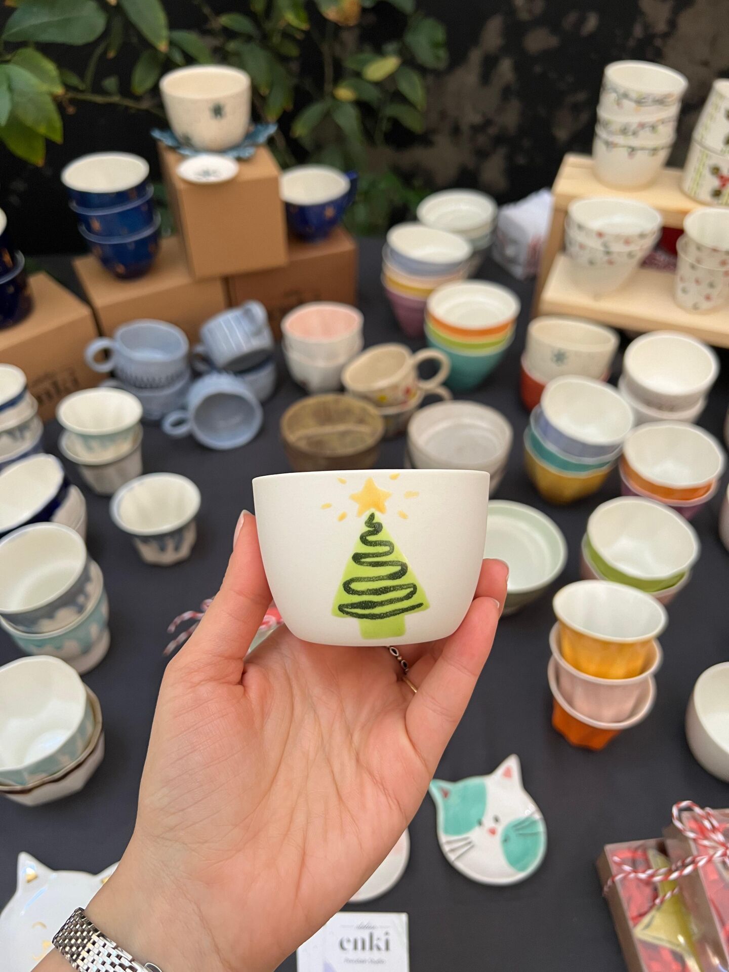 Pop Porselen Fincan/ Çam Ağacı