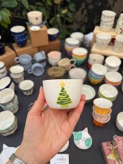 Pop Porselen Fincan/ Çam Ağacı