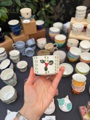 Grace Porselen Fincan/ Kokinalı/Altın Detaylı