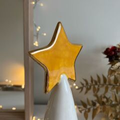 Çam Ağacı Biçimli Seramik Dekoratif Yeni Yıl Objesi