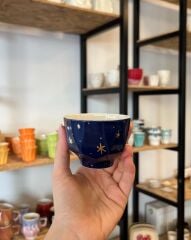 Iroh Porselen Fincan/ Kulpsuz/ Altın Yıldızlı